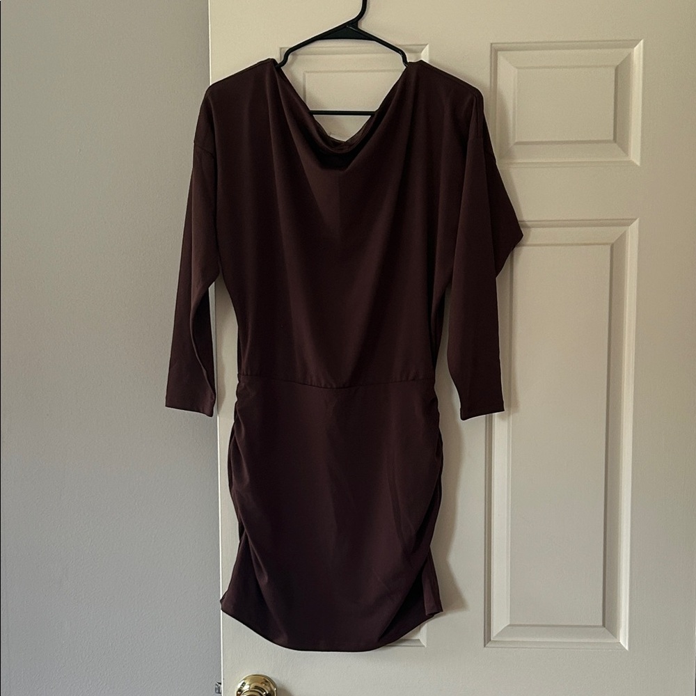 Abercrombie & Fit Plum Colored Long Sleeve Dress